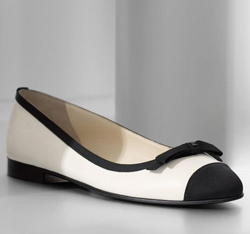 White-and-black shoe